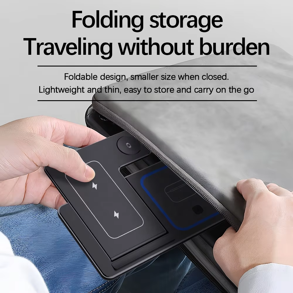 Portable 3-in-1 Wireless Charging Stand