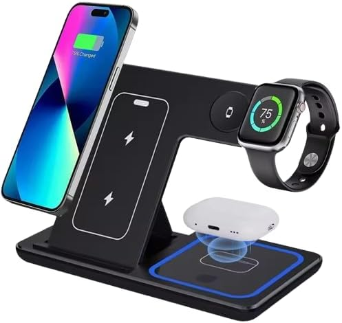 Portable 3-in-1 Wireless Charging Stand